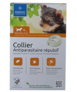 collier anti parasitaire insectifuge pour petit chien