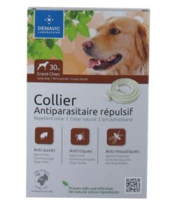 collier anti parasitaire insectifuge pour grand chien