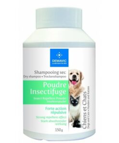 Shampooing sec à forte action répulsive